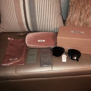 New MIU MIU pilot sunglasses